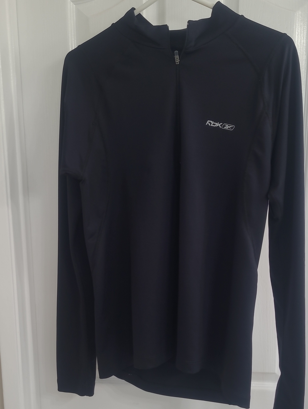 Reebok Long-Sleeve Black Quarter-Zip Jacket